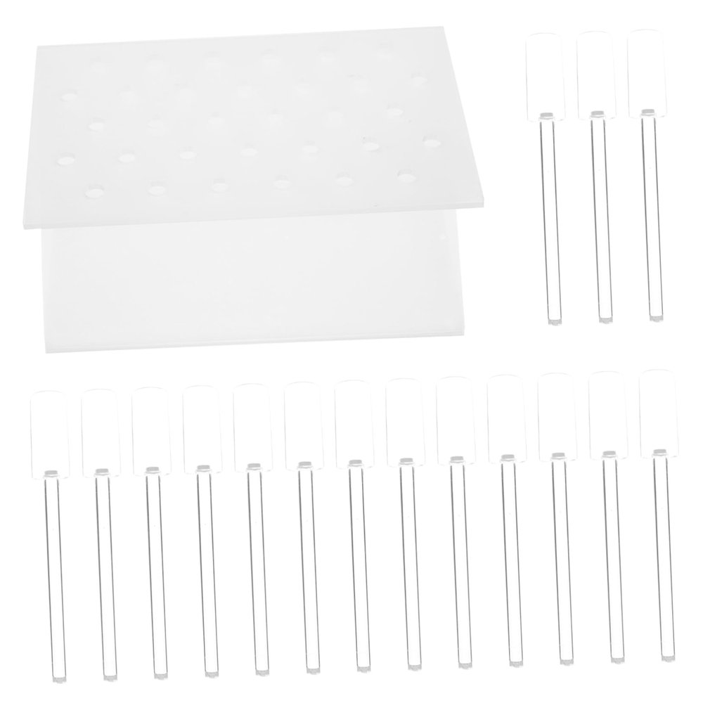 HONMEET 32-Slot Nail Tip Display Rack Manicure Storage Holder Stand for Nail Art Tabletop Holder for Professionals and DIY Enthusiasts for Salons and Home Use