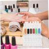 HONMEET 32-Slot Nail Tip Display Rack Manicure Storage Holder Stand for Nail Art Tabletop Holder for Professionals and DIY Enthusiasts for Salons and Home Use view 2