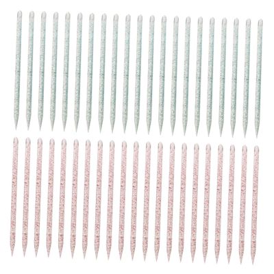 Gogogmee 200pcs Manicure Cuticle Tool Kit Dual-headed Pusher Nail Art Dotting Pen Abs Material Travel Manicure Accessory