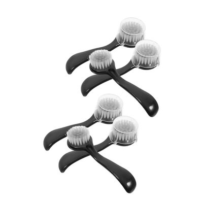 HONMEET 6pcs Manual Face Brush Facial Cleansing Exfoliating Unique Design for Easy Cleaning