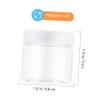 Beatifufu 12pcs Clear Empty Plastic Storage Jars with Lid for Crafts Beauty and Organizing Non-leaking Round Containers for Candy Spices and More view 3