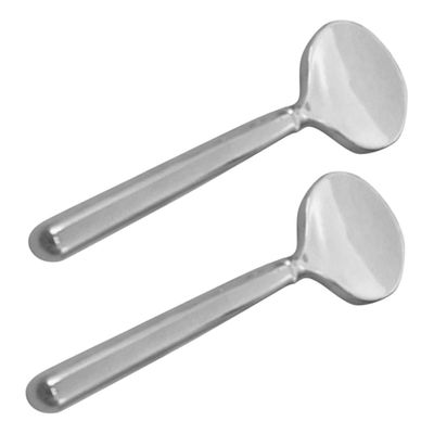 Gogogmee 2pcs Metal Skincare Spatulas for Precise Application of Eye Creams Face Masks Mini Beauty Scoop Tool for Mixing Sampling Compact Lightweight Design for Travel