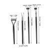 HONMEET 5pcs Eyelash Brush Separator Mascara Fan Tool Lash for Makeup Eyelash Extension view 2