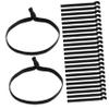 FOMIYES 100pcs Elastic Hair Scrunchies Hair Bands No Damage Ponytail Holders Ties Non-pull Ties for Women Men view 1