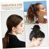 FOMIYES 100pcs Elastic Hair Scrunchies Hair Bands No Damage Ponytail Holders Ties Non-pull Ties for Women Men view 3