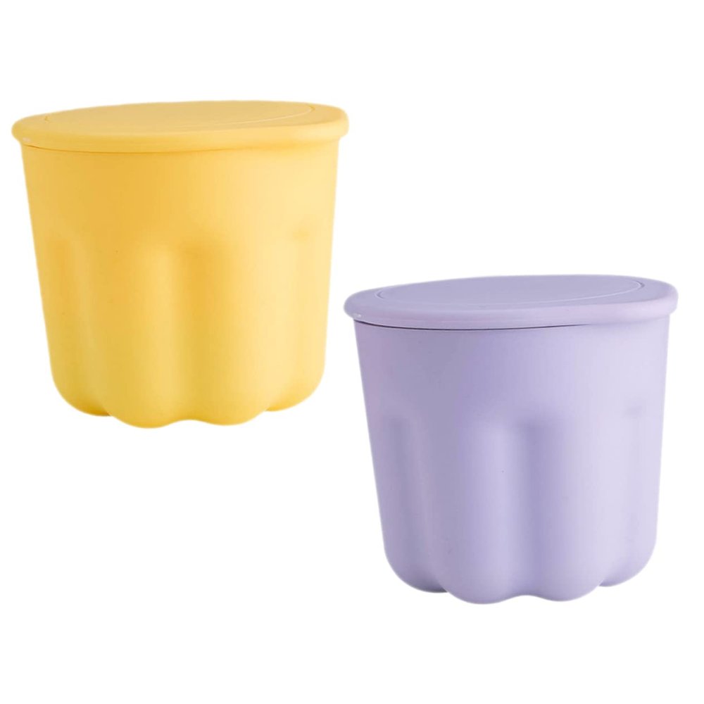 FOMIYES 2sets Silicone Makeup Brush Cleaning Bowl Wash Bowl for Tool Convex Dots Compact Design for Easy Storage for Makeup