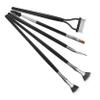 Mikinona 5pcs Folding Scalloped Lash Brush Eye Brush for Makeup Mascara Fan Eyebrow Eyelash Extension Fan Dual Ended Makeup view 1