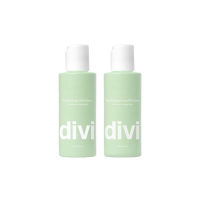 Divi Hydrating Shampoo and Conditioner Travel Set, 2 x 2 oz
