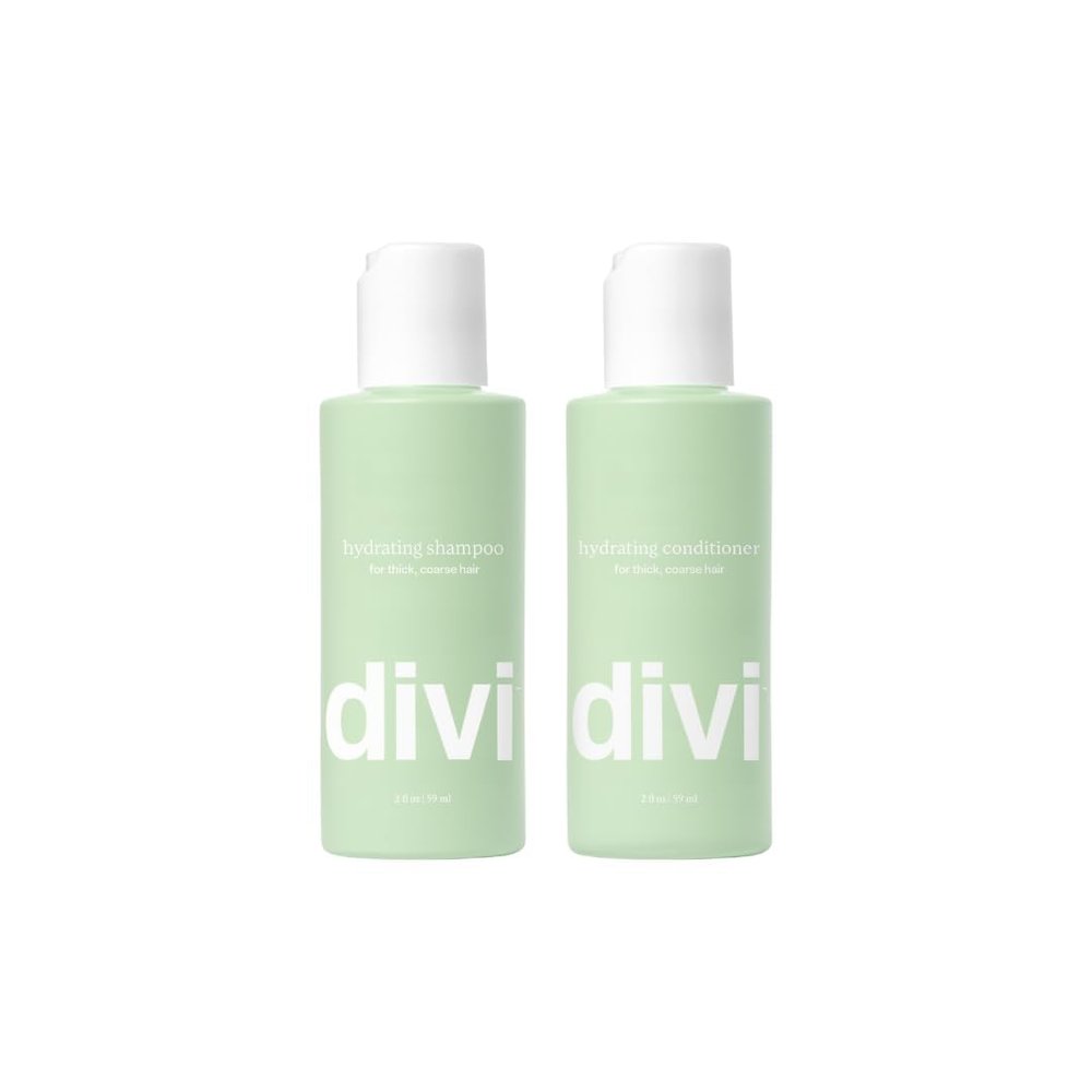Divi Hydrating Shampoo and Conditioner Travel Set, 2 x 2 oz