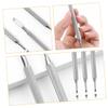 Beatifufu 3pcs Dual Sided Cuticle Remover Tool Stainless Steel Pusher Trimmer for Professional Nail Care and Manicure for Fingernails and Toenails view 3