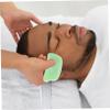 EXHUMKY 2pcs Facial Roller Massager Gua Sha Facial Tool Jade Scraper for Women view 3