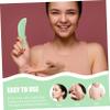 EXHUMKY 2pcs Facial Roller Massager Gua Sha Facial Tool Jade Scraper for Women view 4
