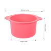 OHPHCALL 2pcs Silicone Wax Bowl Non-stick Wax Warmer Liners for Hair Removal Capacity Foldable Reusable Easy Demolding and Colors view 2
