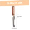 LALADEFIEE Stainless Steel Beard Comb Men's Grooming Kit Beard Brush Straightener Shaving Tool Brush for Men view 2