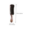 AUTSUPPL Men Bristle Beard Comb Styling Brush for Men Portable Shaving Brush Hair Comb for Solid Wood Handle Facial Hair Care Tool view 2