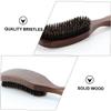 AUTSUPPL Men Bristle Beard Comb Styling Brush for Men Portable Shaving Brush Hair Comb for Solid Wood Handle Facial Hair Care Tool view 3