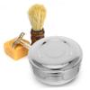 FUNOMOCYA Stainless Steel Shaving Soap Bowl Lid Shaving Mug for Men Portable Design for Travel and Home Use Effortless Creation Comfortable Shave view 4