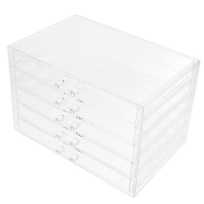 Alipis Makeup Storage Organizer Acrylic Jewelry Desk Organizer for Efficient Countertop Storage for Cosmetics Brushes and Accessories