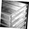 Alipis Makeup Storage Organizer Acrylic Jewelry Desk Organizer for Efficient Countertop Storage for Cosmetics Brushes and Accessories view 4