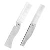 MERRYHAPY 2pcs Travel Mini Barber Comb Men's Folding Mustache Comb Stainless Steel Hair Styling Tool Beard Grooming Kit for Men Bristle Beard Mustache Grooming view 1