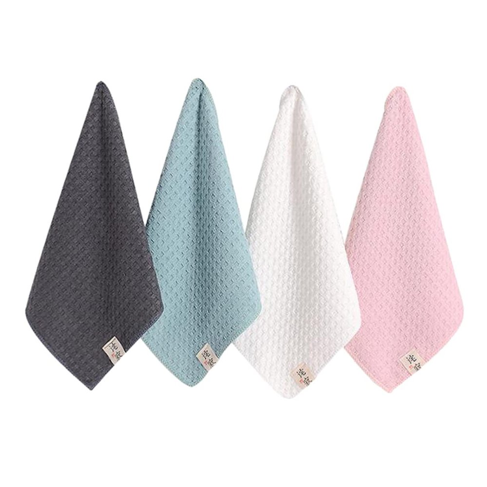 BESTOYARD 4 Pcs Quick-Drying Microfiber Face Towels Portable Breathable Hand Towels for Boys and Girls for Home and Travel