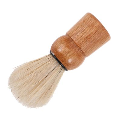 Anneome Beard Grooming Brush for Men Shave Brush Boar Hair Retro Beard Brush Travel Size Face Hair Shaving Brush