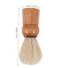Anneome Beard Grooming Brush for Men Shave Brush Boar Hair Retro Beard Brush Travel Size Face Hair Shaving Brush view 2
