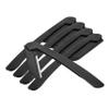 FOMIYES 5pcs Stainless Steel Folding Eyebrow Shaver Reusable Travel- for Men Women Safe Mesh Guard Design for Precision Eyebrow Shaping Facial Hair Removal with Matte Non-slip Handle view 1