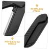 FOMIYES 5pcs Stainless Steel Folding Eyebrow Shaver Reusable Travel- for Men Women Safe Mesh Guard Design for Precision Eyebrow Shaping Facial Hair Removal with Matte Non-slip Handle view 3