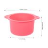 Gogogmee 2pcs Silicone Waxing Bowl Capacity Non-stick Hair Removal Wax Pot Reusable Easy to Clean for Boys and Girls view 2