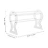 Anneome Acrylic Headband Holder Organizer Clear Claw Clip Storage Rack for Women Stylish Hair Accessory Display Stand Easy Assembly for Vanity and Dresser Space-Saving Design view 3