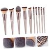 PLAFOPE 10pcs Makeup Brush Kit Foundation Eye Shadows Powder Blush Lipstick Highlighter Brush Set Cosmetics Set for Women view 3
