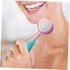 Didiseaon Facial Brush Cleansing Tool Face Wash Brush Head Silicone Face Exfoliator for Men Scrubber for Skin Care Tools Purpose Use Portable Design for Home Travel view 4