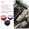 Baluue 3pcs Makeup Brush Cleaner Sponge for Residual Powder Removal Multiuse Cosmetic Cleaning Tool Attractive Design for Effortless Makeup Brush Care view 3
