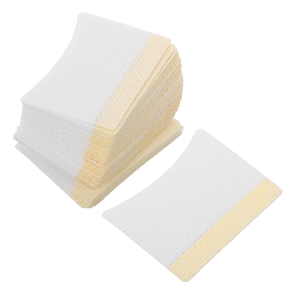 BIUDECO 40pcs Disposable Under Eye Cotton Pads for Eyelash Extensions Makeup Remover Pads Skin Protection for Gentle Cleansing and Removal