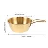 Healeved 2pcs Stainless Steel Shaving Bowl Ergonomic Handle Beard Wash Cup Container for Men's Shaving Foam view 2