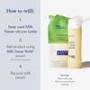 Dear Brightly Facial Cleanser Set - Hydrating Milk Cleanser with Refillable Silicone Bottle, 2.7 fl. oz. view 4