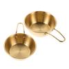 BIUDECO 2pcs Travel-friendly Shaving Bowl Stainless Steel Shave Cup Lather Production for Sensitive Skin Male Grooming Equipment view 1