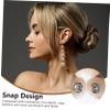 NOLITOY 3pcs Nylon Hair Curler Donut Bun Maker for Long Hair Ponytail Holder Diy Styling Accessories Random Color view 4