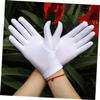 ARTIBETTER 3pairs Elastic Spandex Gloves Black Fingerless Long Gloves for Jewelry Inspection and Etiquette view 2