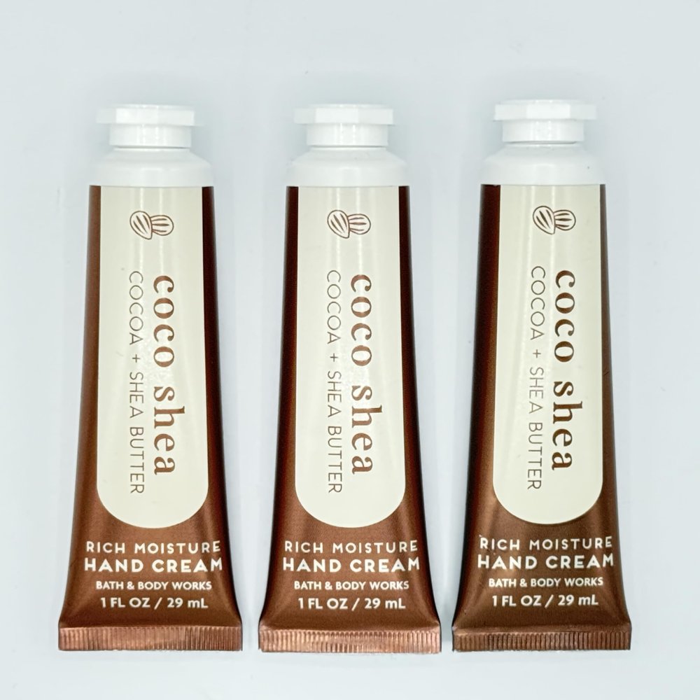 Coco Shea Hand Cream 3-Piece Bath and Body Bundle | Set of Three Hand Creams (1 fl oz Each)