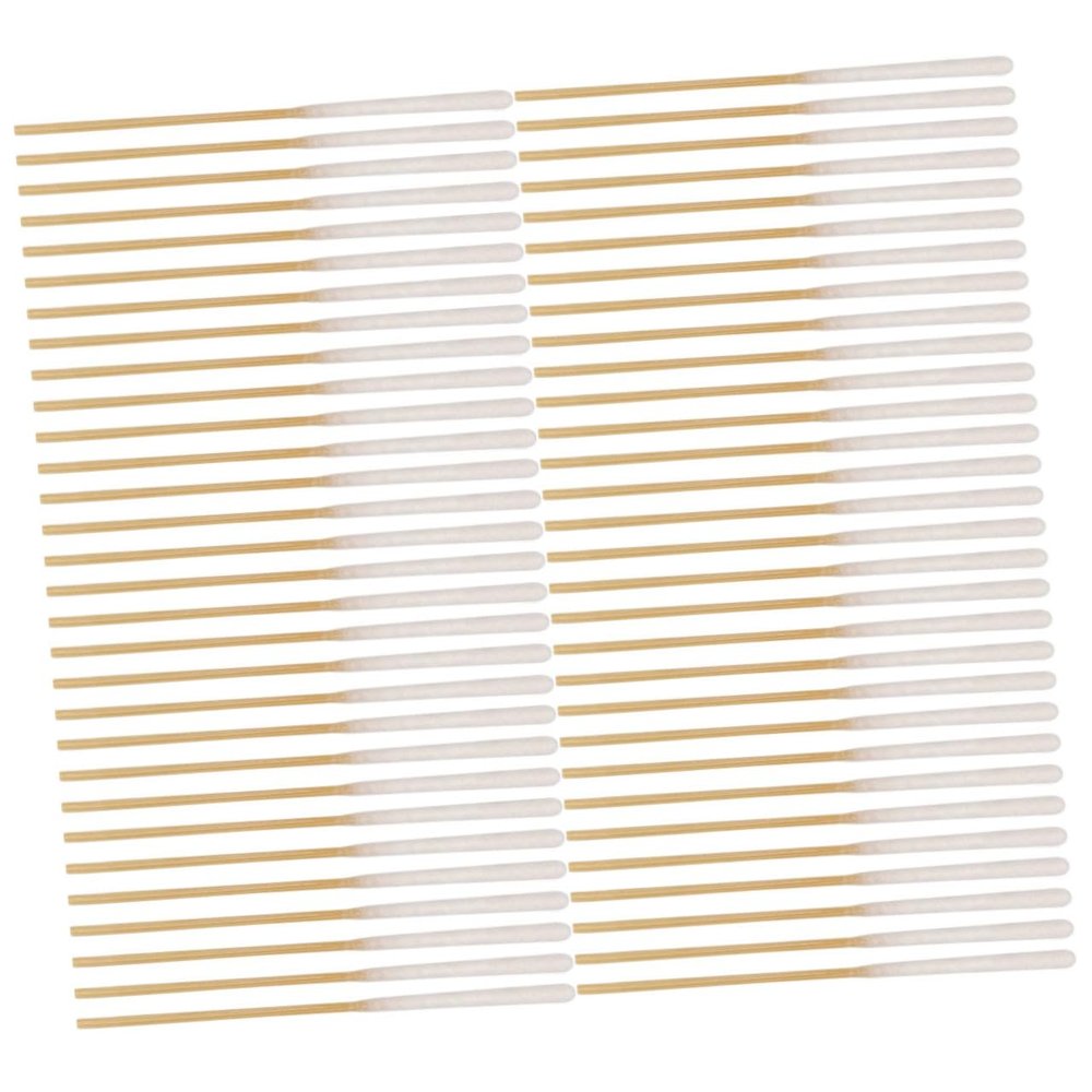 BIUDECO 60pcs Makeup Cotton Swabs Long Disposable Sticks for Beauty Ear Cleaning and Eyelash Extensions Soft Absorbent Multi-purpose Swabs for Daily Use
