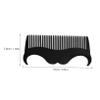 FOYTOKI Portable Stainless Steel Beard Comb for Men Ergonomic Design Lightweight Mustache Grooming Tool Versatile Styling Guide for Travel and Everyday Use Includes Black Opp Pocket view 2