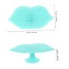 Baluue 3pcs Silicone Facial Cleansing Brush Manual Face Scrubber for Deep Cleansing Exfoliating Travel-Friendly Design Green and view 2