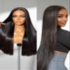 LUVME HAIR All-Day Comfort 100% Human Hair 5x5 Lace Front Wigs Glueless Straight Wig Human Hair Pre Plucked Pre Cut Long Black Wig Lace Closure Wigs Frontal Wigs view 1