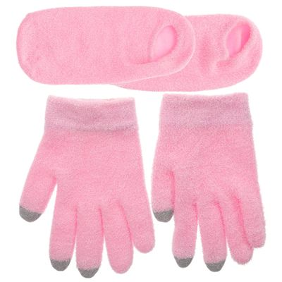 Beatifufu 4pcs Gel Moisturizing Gloves Socks for Women Intensive Hydration for Dry Hands Feet for and for Special Occasions