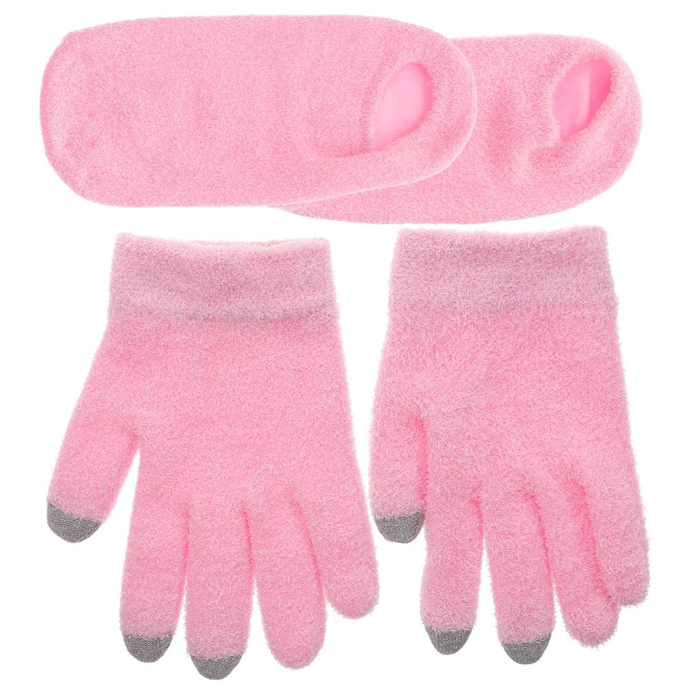 Beatifufu 4pcs Gel Moisturizing Gloves Socks for Women Intensive Hydration for Dry Hands Feet for and for Special Occasions