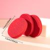 18 Pcs Extra Thick Red Cosmetic Sponge Skincare Facial Sponges Round Makeup Sponge Remover Face Wash Sponges Reusable For Cleansing view 2