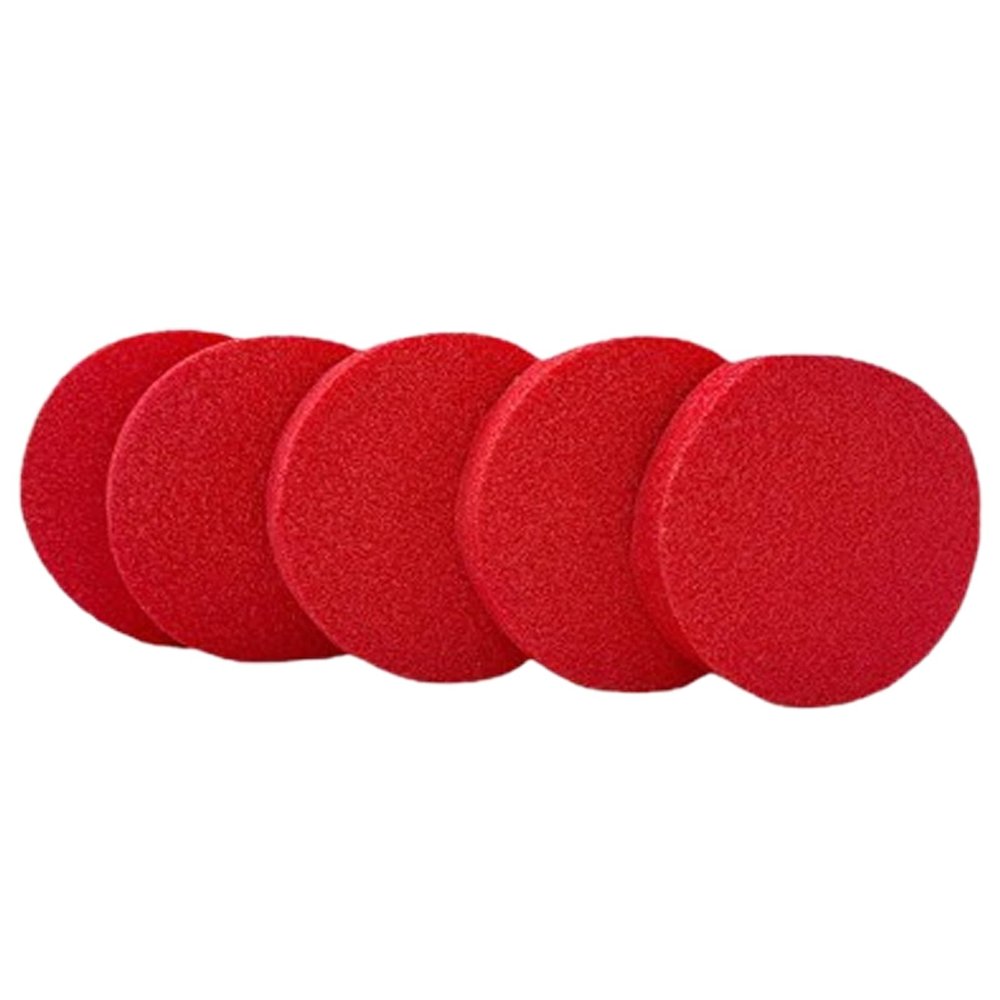 5 Pcs Extra Thick Red Cosmetic Sponge Reusable Makeup Remover Pads Clean Circle Facial Cleansing Sponge Face Wash Sponges