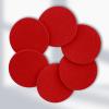 5 Pcs Extra Thick Red Cosmetic Sponge Reusable Makeup Remover Pads Clean Circle Facial Cleansing Sponge Face Wash Sponges view 4